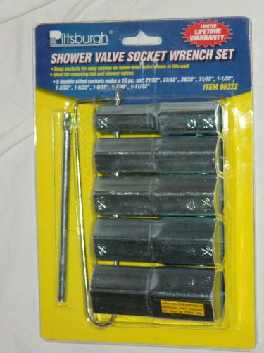 Pittsburg Brand Shower Valve Socket Wrench Set for Bath or Shower Tub