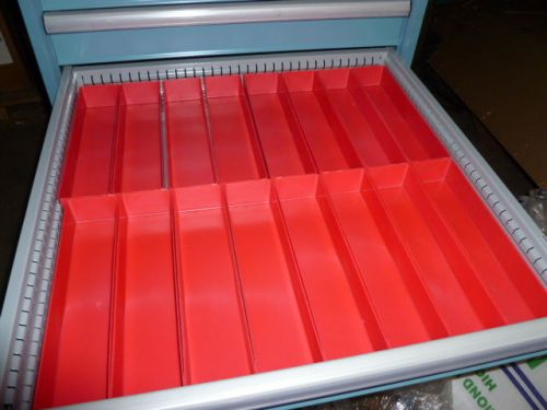 16 - 3&#034;x12&#034;x2&#034;  plastic boxes fit lista vidmar  toolbox organizer tray dividers for sale