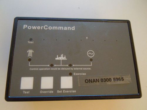 Cummins onan transfer switch board 0300-5965 ts1310 power command generator for sale