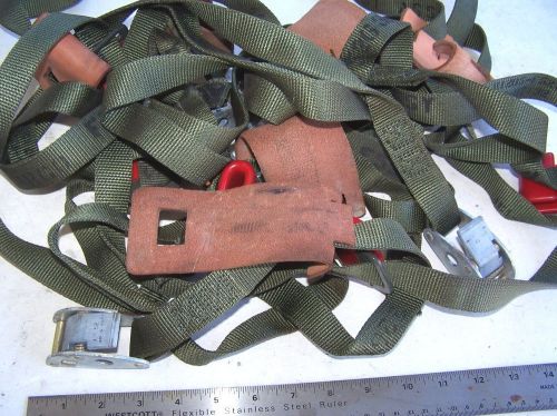 Six 66&#034; by 1&#034; cargo tie down straps for sale