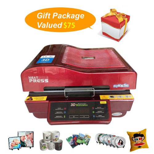 3D Vaccum Heat Press Machine For Iphone and Mugs Free Shipping+ $75 Gift Package