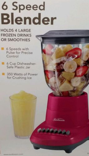 Sunbeam RETRO PINK CHRISTMAS BLENDER 4 Holiday Party Smoothie New Years Coctails