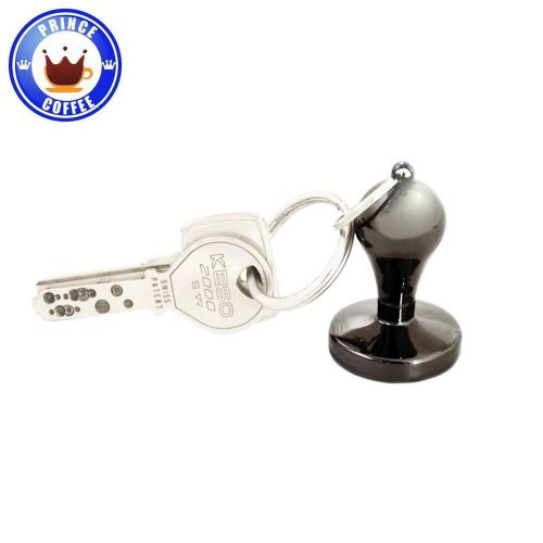 JoeFrex Tamper Keyring Keychain Ideal Gift For Coffee Addict/Barista Zinc Black