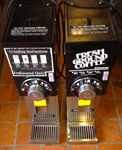 Grindmaster 875 Coffee Grinders Set of 2 Black