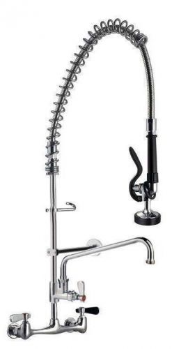 Commercial kitchen heavy duty pre-rinse faucet with 12&#034; add-on faucet. for sale