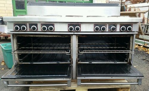 Garland commercial electric range 60&#034;w, 10 burners, 2 ovens for sale