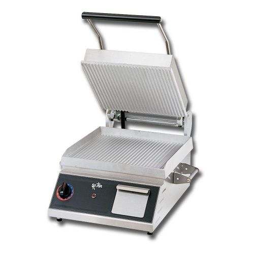 Star commercial ribbed countertop sandwich grill press 120v cg14b for sale