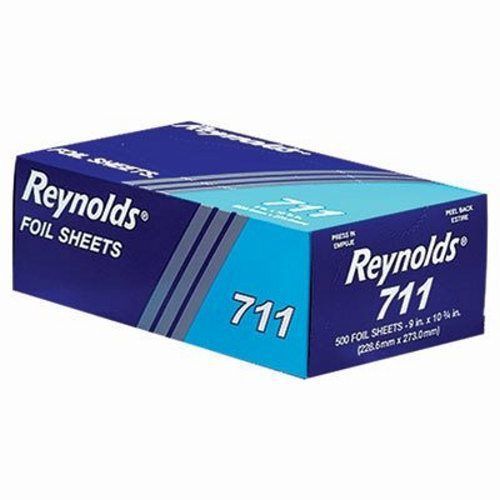Reynolds Interfolded Pop Up Aluminum Foil Sheets, 9&#034;x10-3/4&#034;, 6 BXes (REY 711)