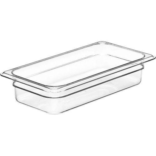 Cambro 1/3 gn food pan, 2-1/2&#034; deep, 6pk clear 32cw-135 for sale