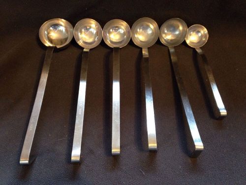 Lot 6 Commercial Stainless Steel Restaurant Soup Ladles Assorted Sizes ROSTFREI
