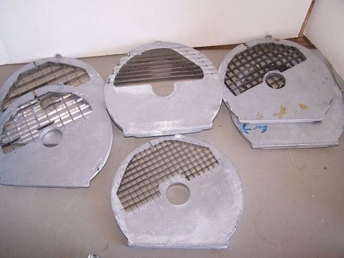 6 slicer dicer plates possibly for older  robot coupe  models 4 sizes clearance for sale