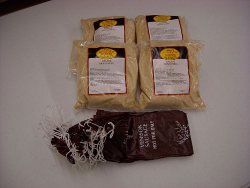 Deer venison salami kit makes 100 lbs includes seasoning, casings, cure for sale