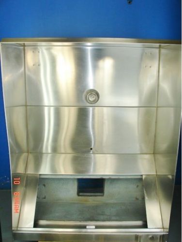 4&#039; 4ft 4 foot grease exhaust hood stainless steel commercial vent w/o filters for sale