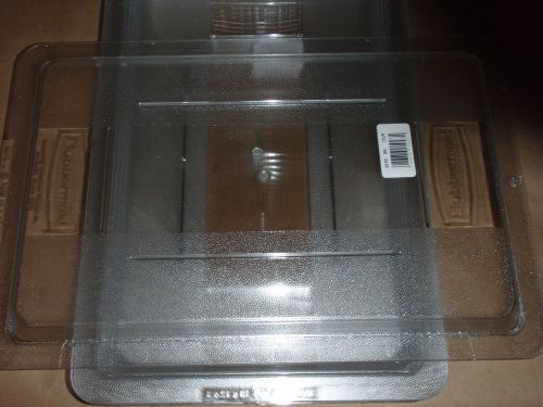 Box of Six (6) Rubbermaid FG331000 Clear Lids for 3304 3307 3309 Free Ship !EE0!