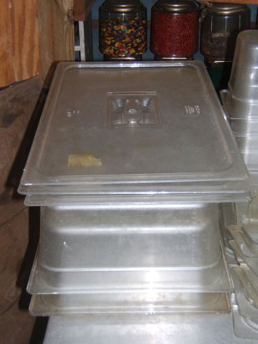 Lexon 21x12.6x6  Restaurant Prep Table Containers And Lids
