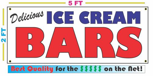 Full Color ICE CREAM BARS BANNER Sign NEW Larger Size Best Quality for the $