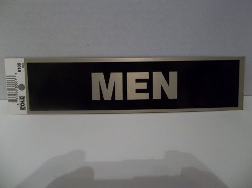 3~cole restroom sign&#039;s~ &#034;men&#034; ~stick-on~ 2&#034; x 8&#034; for sale