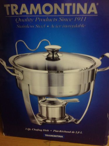 TRAMONTINA 3Qt Chafing dish #80205/505 NEW!