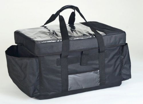Insulated Food Delivery Bag Black Nylon
