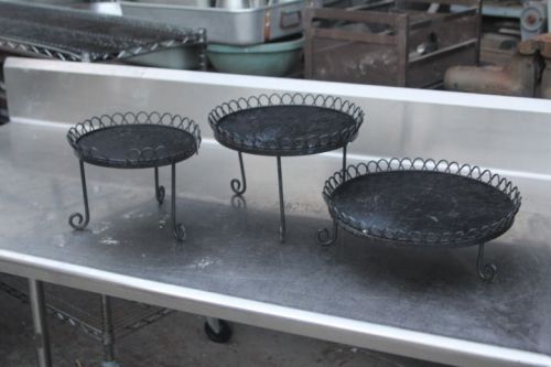 Set of 3 Serving or Display STANDS can be stacked or used individually