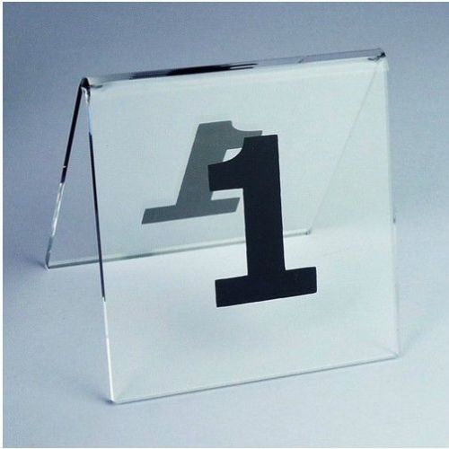 30PCS Clear Acrylic Restaurant table number Digital Card, seating cards CZP01A