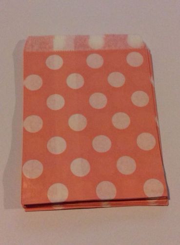 50 5x7  Pink Polka Dot  Merchandise/Treat/Candy /Gift Bag