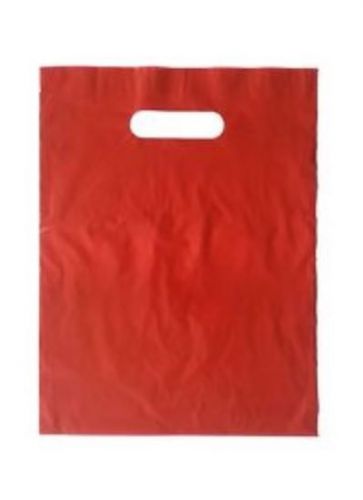 9&#034;x12&#034; Red Frosted Merchandise Gift Favor Bags Die Cut Handle - Quantity 25