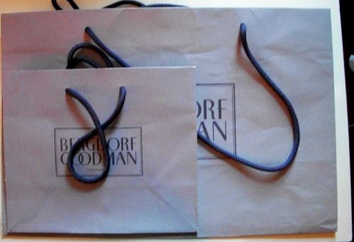 Bergdorf Goodman Purple Shopping medium &amp; small Paper Gift Bag