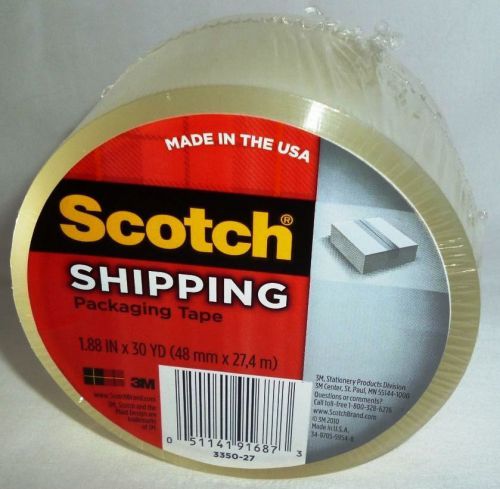 Scotch Clear Shipping Packaging Tape. Pack of 6 Rolls. BRAND NEW ITEM!