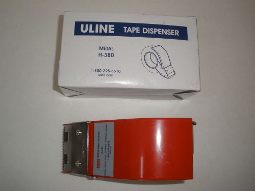 NEW ULINE H-380 2&#034; Wide Metal cutter tape Dispenser UNIQUE VERY SHARP MUST HAVE