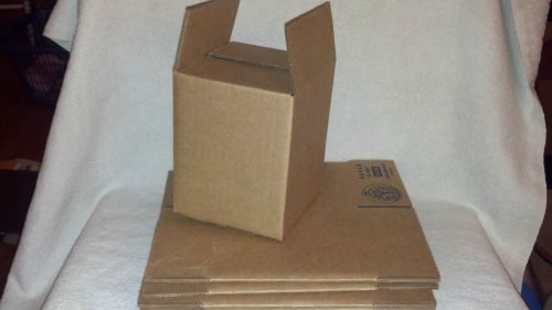 5 NEW 4 x 4 x 5 Corrugated Cardboard Boxes, Packing and Shipping Supplies