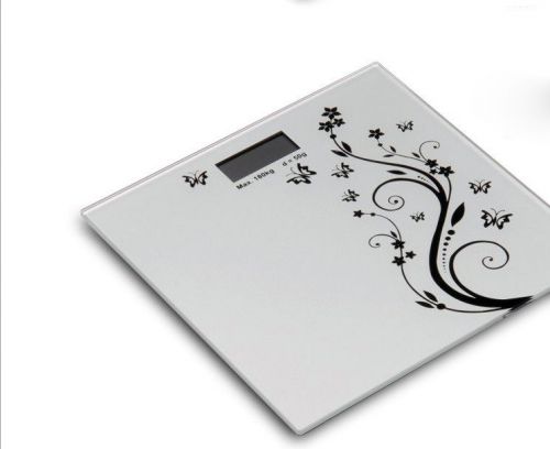 #2 Household Portable Glass Silver Electronic Digital Body Weight Scale