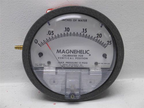 Dwyer Instruments 2000-OOC Magnehelic Differential Water Pressure Gauge 15 PSIG