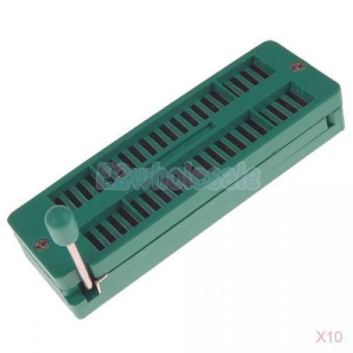 10x universal 40 pin zif dip ic transistors test board socket mcu tester +lever for sale