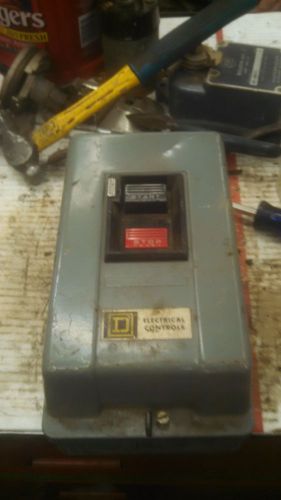 Square d size m-o enclosed manual motor starter 600vac 5 h.p. 2510 mgg2 for sale