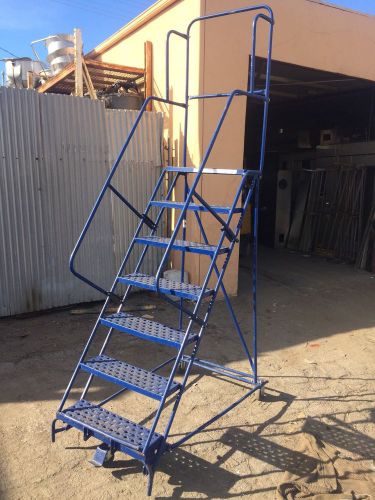 Rolling warehouse ladder for sale