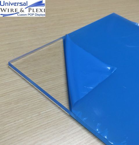 Clear acrylic plexiglass sheet 1/4&#034; x 12&#034; x 24&#034; for sale