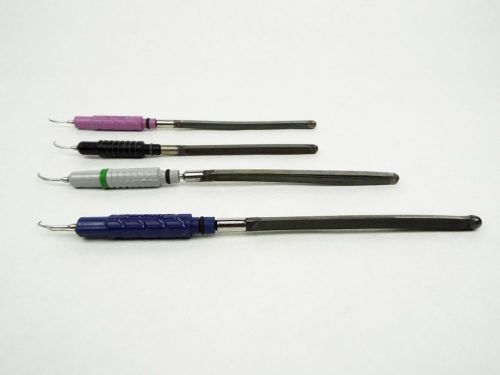 !a! lot of 4 dental prophy ultrasonic scaler insert tips - 2 hu-friedy &amp; 2 other for sale