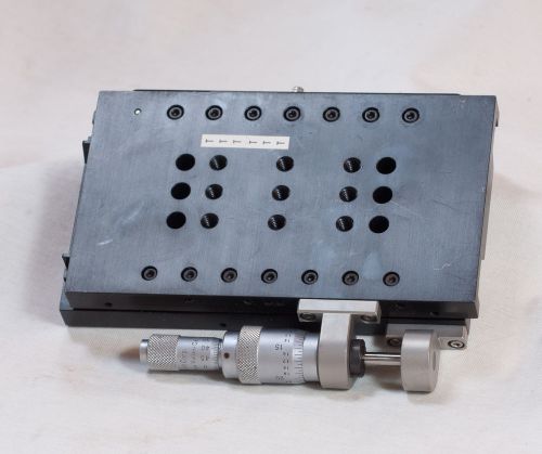Newport 436 linear positioner stage 3.5 x 6 1-axis dm13 differential micrometer for sale