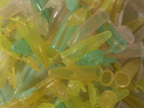 1000 Count 1.5 ml Microcentrifuge Tubes Assorted Multi-Color Graduated, New