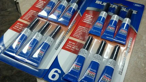 12 pack  Super glue  0.10 oz each tube / permanent adhesive
