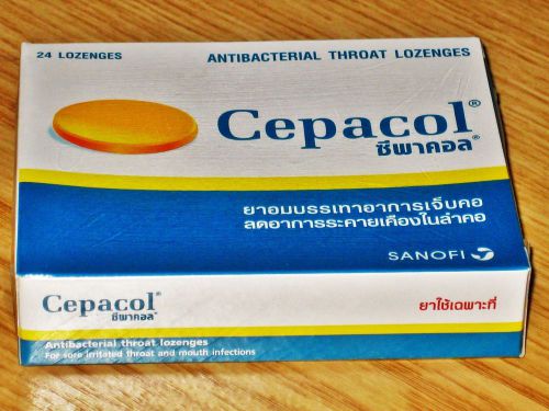( 3 Boxes x 24 Lozenges) CEPACOL Antibacterial Throat ,Sore Irritated Throat