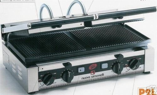 nuova simonelli panini grill with 2 plates