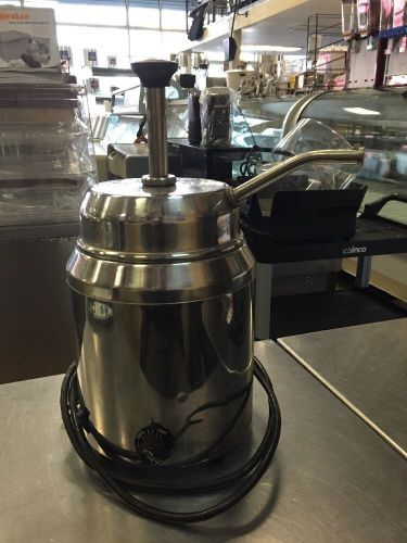 Server products 82060 hot topping warmer fudge caramel with pump used for sale