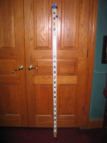 New lenker surveying rod l-e-vation 10&#039; rolling tape pole 1976 for sale
