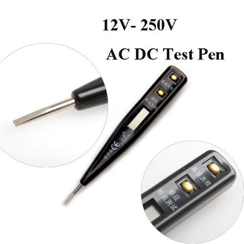 Ac dc 12-250v electric lcd voltage power detector sensor tester non-contact pen for sale