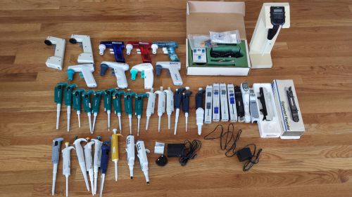 Assorted Pipettes &amp; Pipet aids: Drummond, Gilson, Eppendorf, Matrix, IBS, etc.