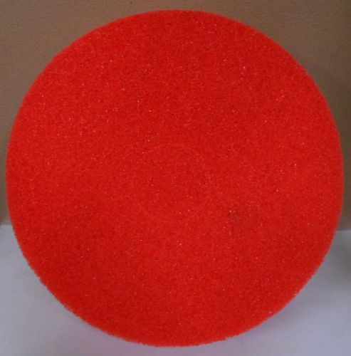 X5  15&#034; Light Floor Buffing, Cleaning &amp; Polishing Pads, Red - PDLC03015