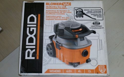 ridgid 4 gallon wet dry detachable blower vac vacuum  wd4080 rare 6.0 HP