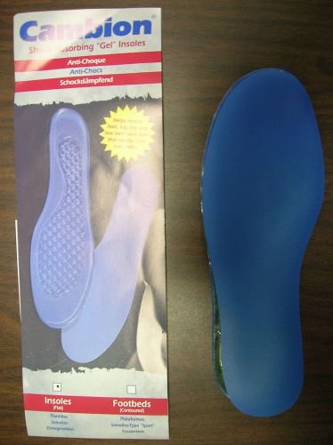 NEW--1 Pair Cambion  Shoe Insoles Size D  Men 11,12,13